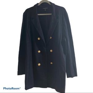 LANE BRYANT BLACK DOUBLE BREASTED BLAZER 22/24